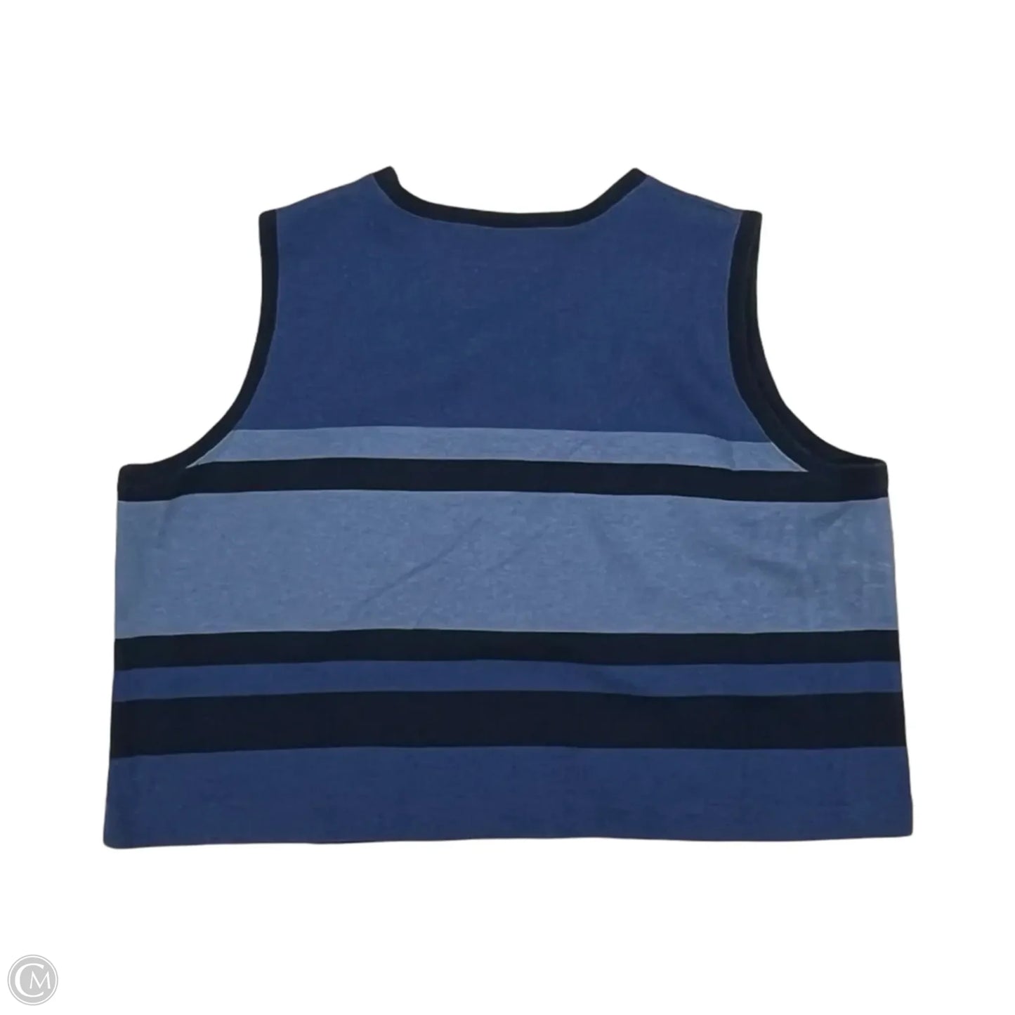 Sweater Short Sleeve By Jones New York In Blue, Size: 2x