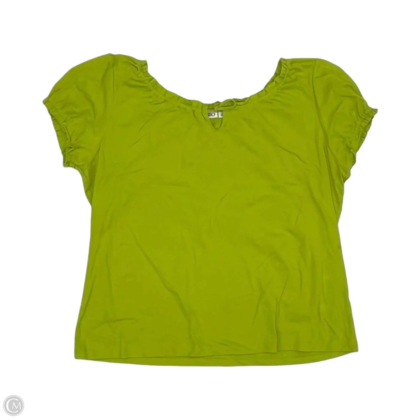 Top Short Sleeve By Cato In Green, Size: Xl