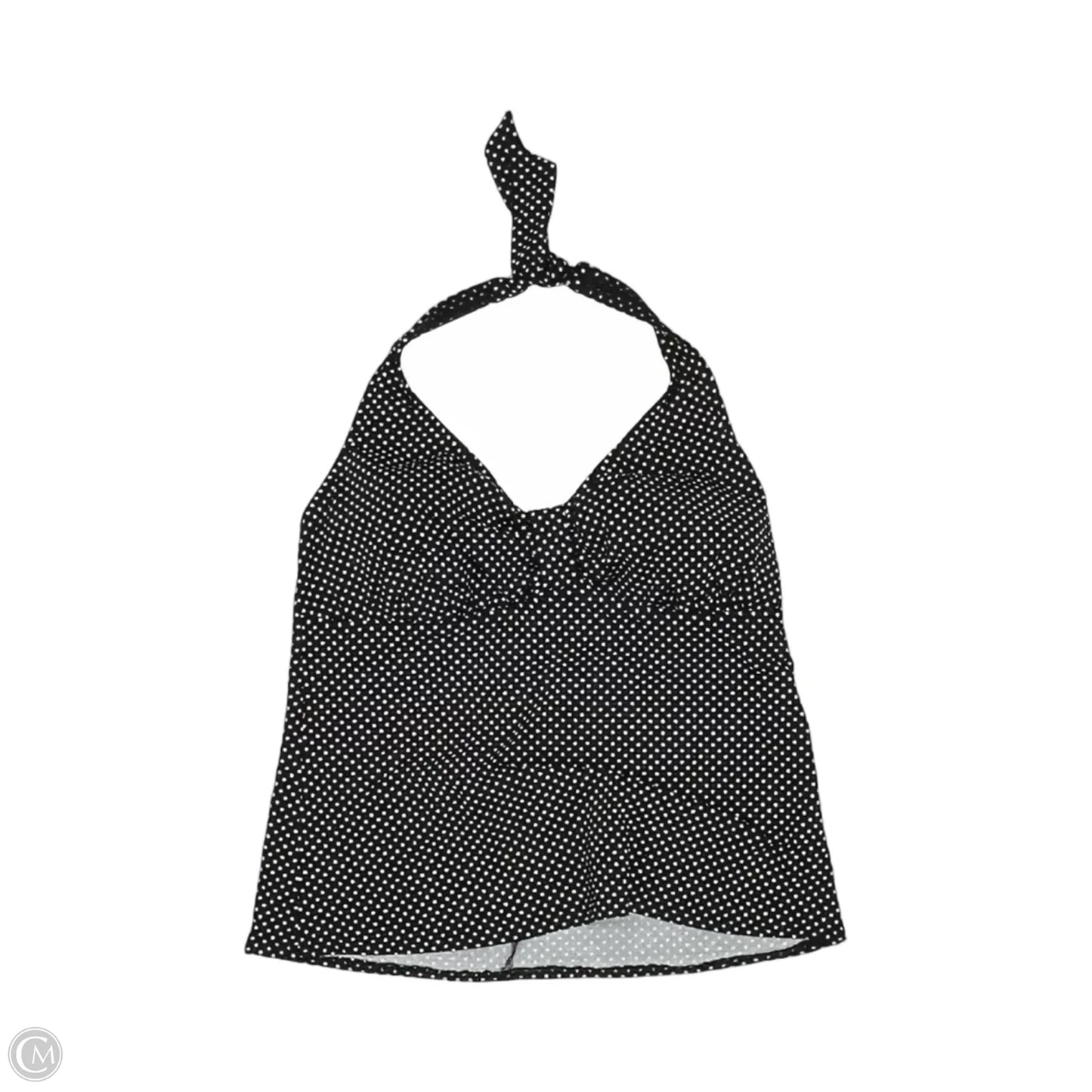 Swimsuit Top By Lands End In Black & White, Size: 14
