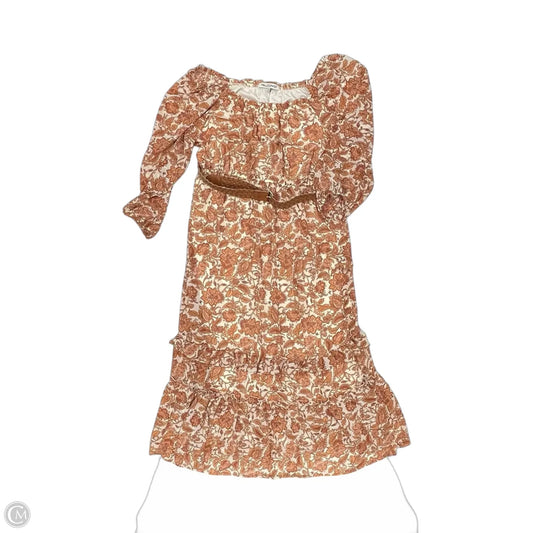 Dress Party Midi By Wallflower In Orange & White, Size: Xxl
