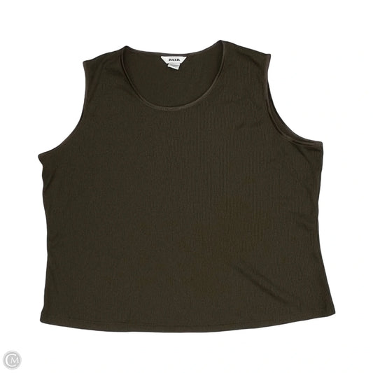 Top Sleeveless By Alia In Brown, Size: 3x