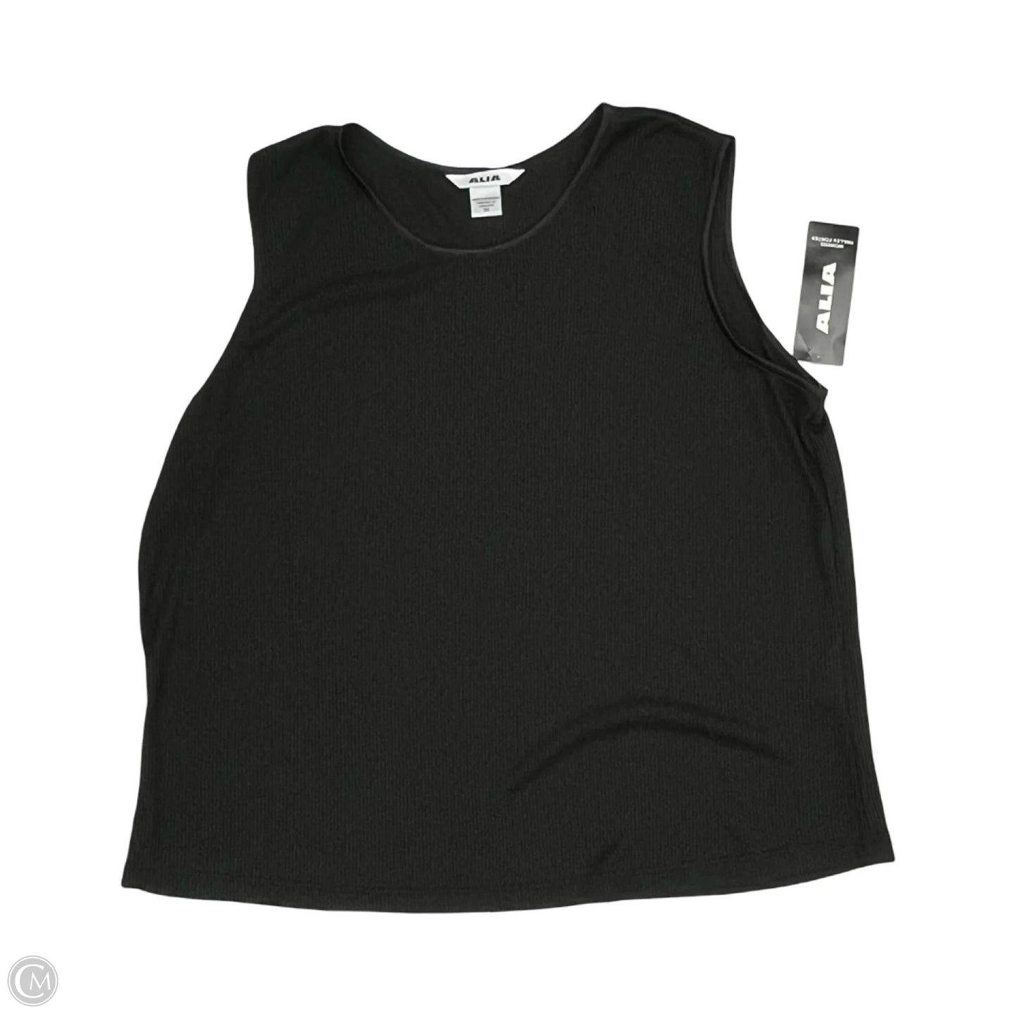 Top Sleeveless By Alia In Black, Size: 3x