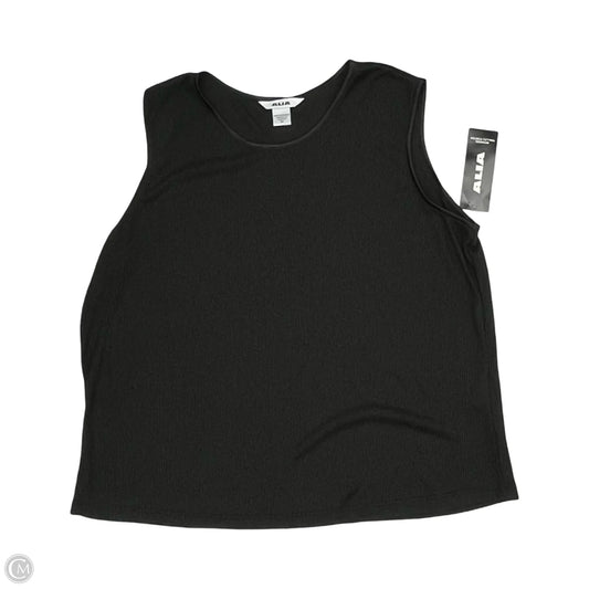Top Sleeveless By Alia In Black, Size: 3x