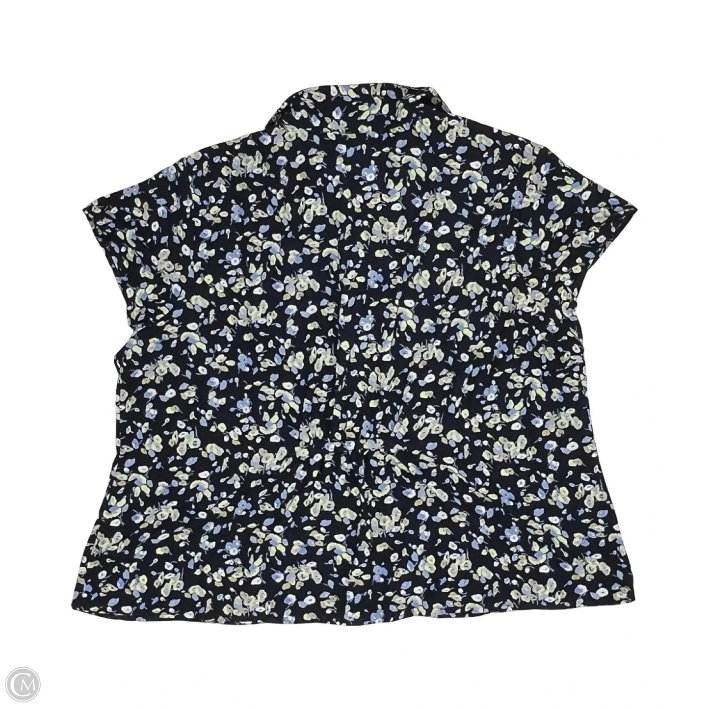 Blouse Short Sleeve By Covington In Floral Print, Size: 3x