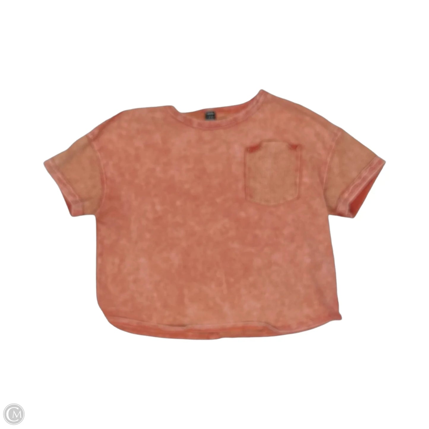 Top Short Sleeve By Shein In Pink, Size: S