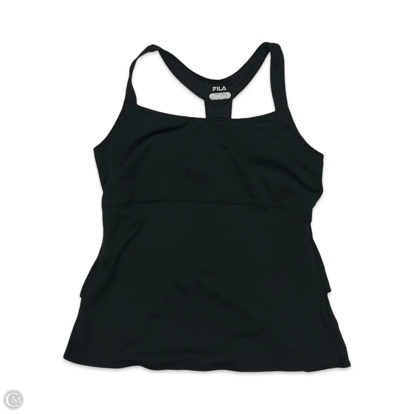 Athletic Tank Top By Fila In Black, Size: L