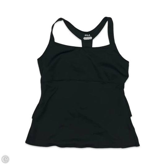 Athletic Tank Top By Fila In Black, Size: L