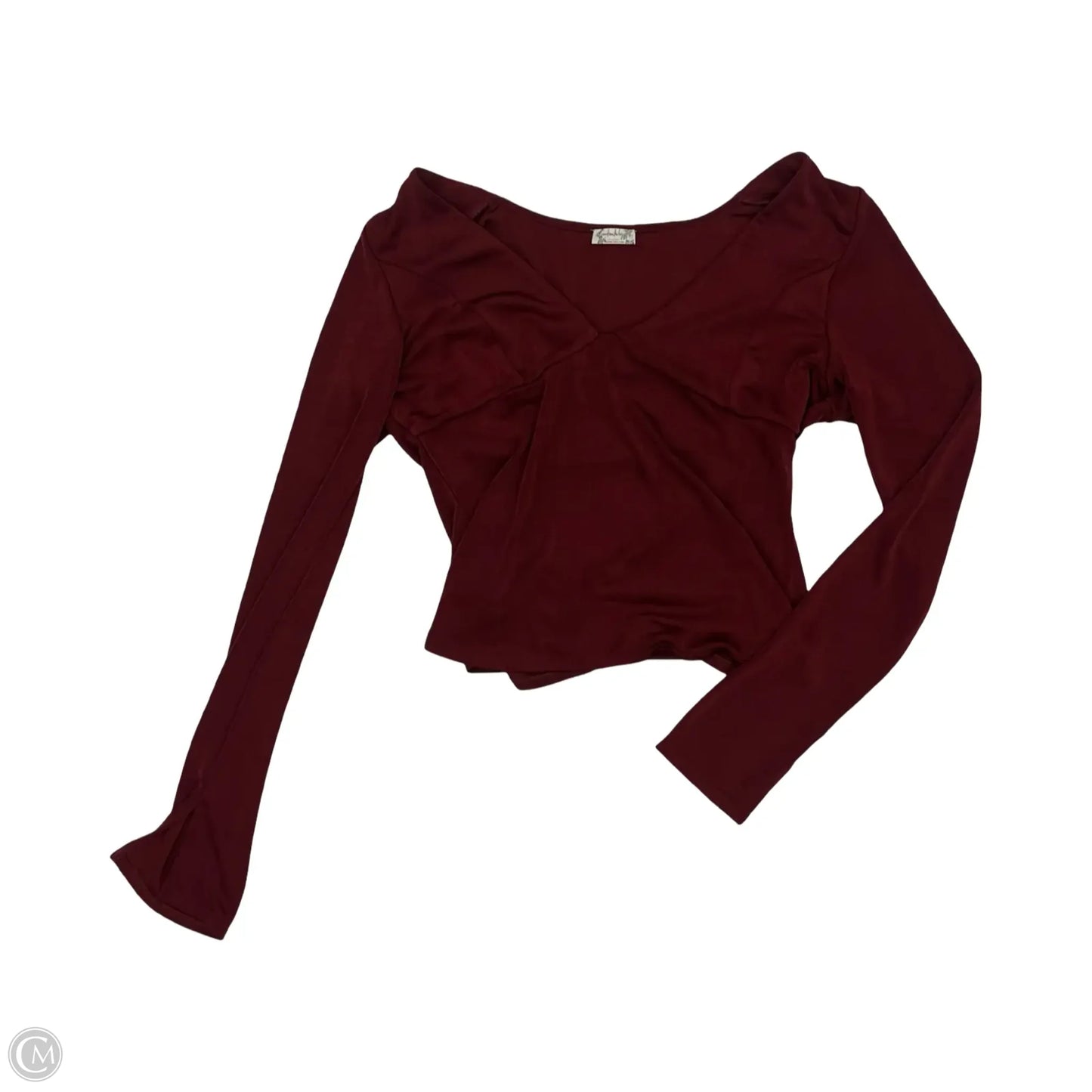 Blouse Long Sleeve By Free People In Red, Size: L