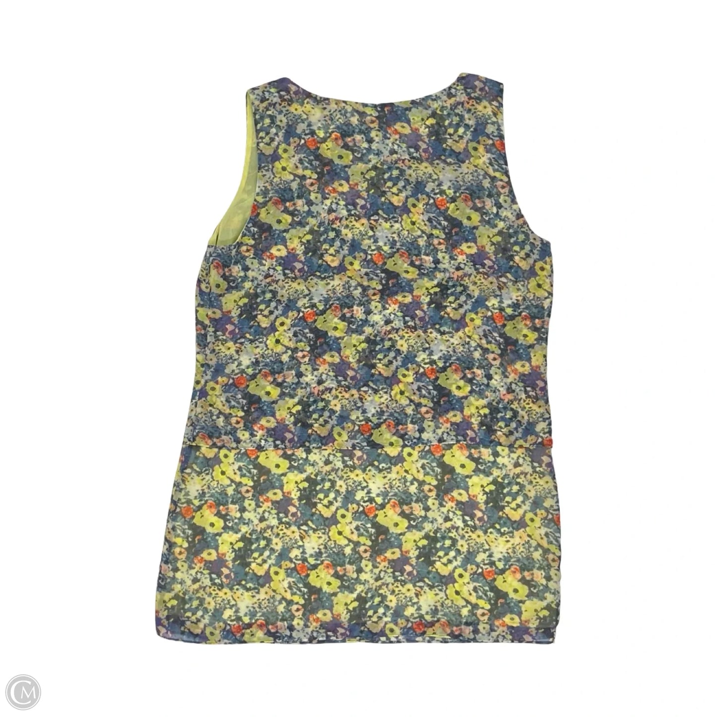Blouse Sleeveless By Cabi In Floral Print, Size: Xs