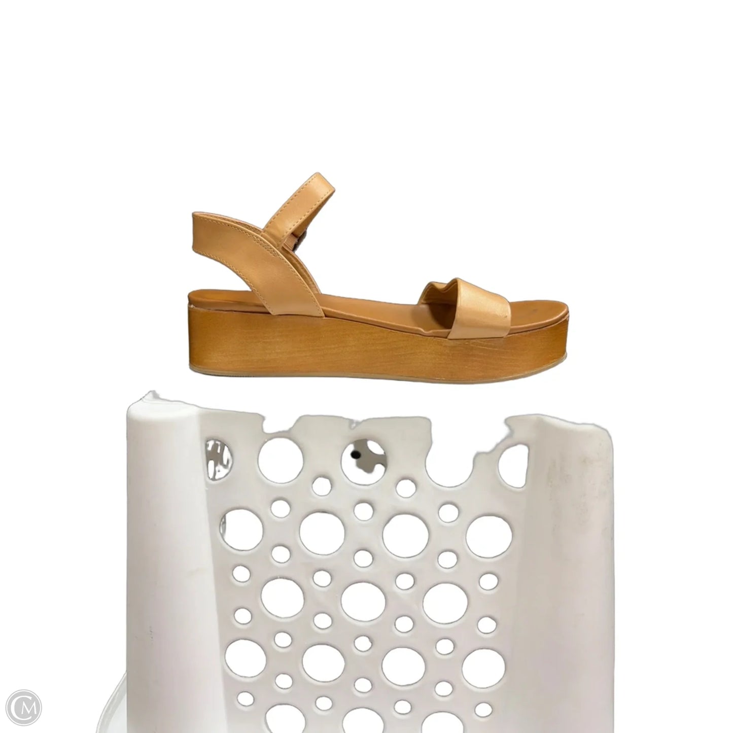 Sandals Heels Platform By American Eagle In Tan, Size: 7