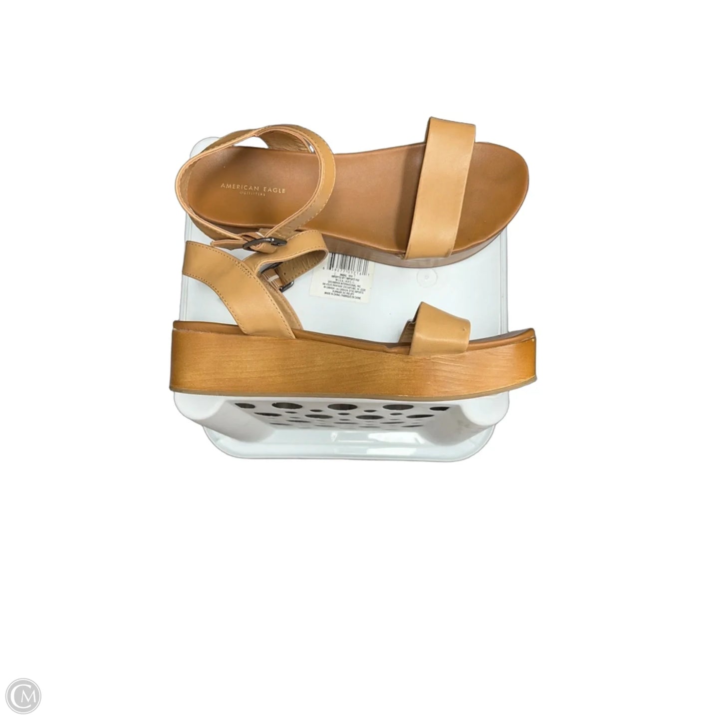 Sandals Heels Platform By American Eagle In Tan, Size: 7
