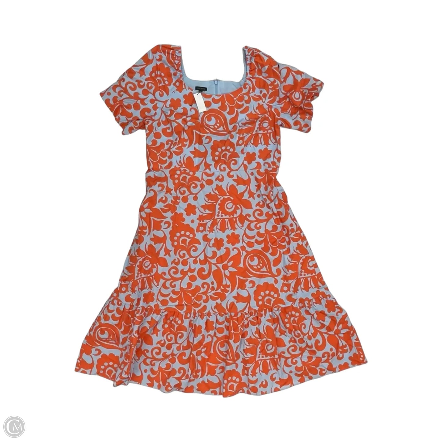 Dress Party Midi By Talbots In Blue & Orange, Size: 12