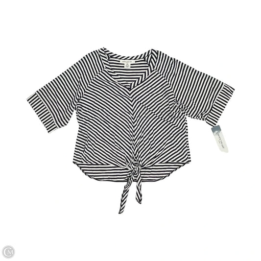 Top Short Sleeve By Skyes The Limit In Blue & White, Size: Mp