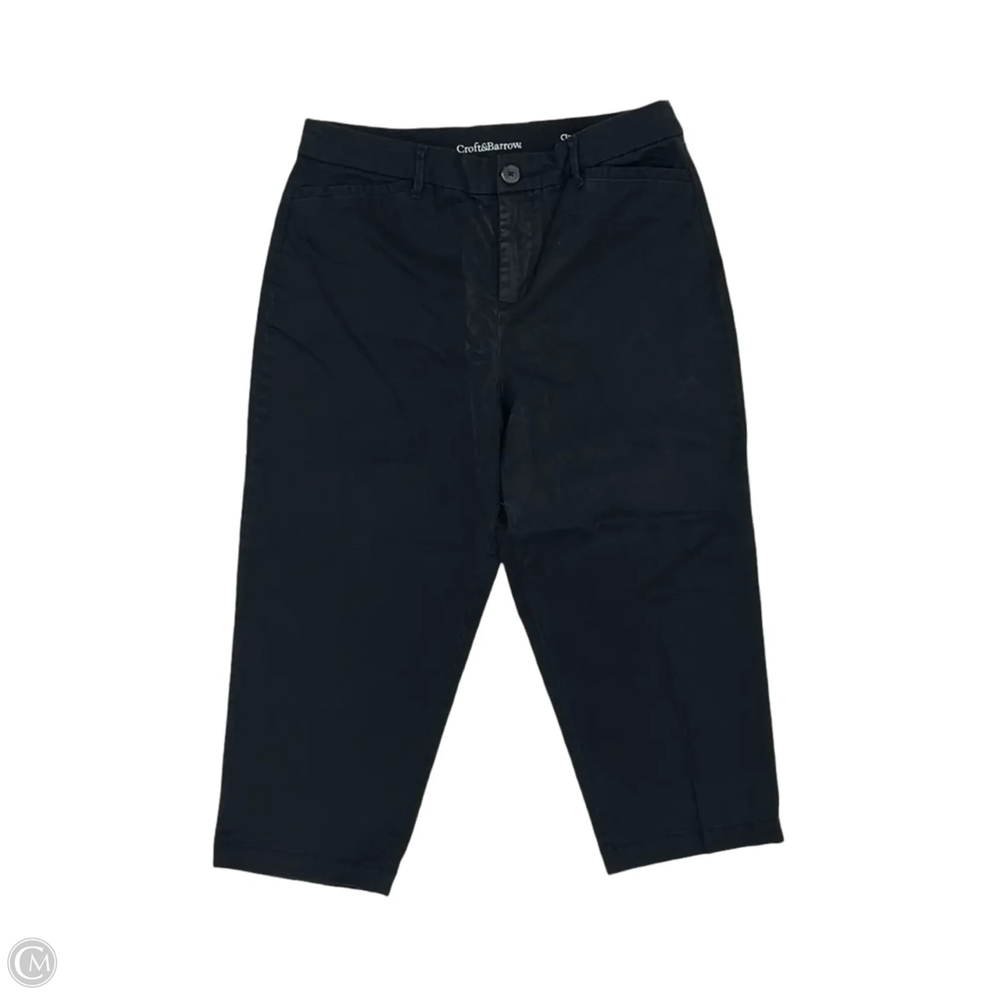 Pants Cropped By Croft And Barrow In Black, Size: 12