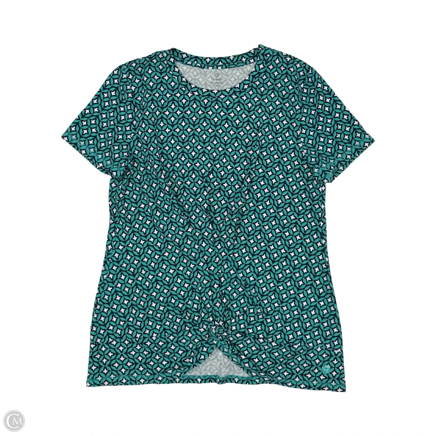 Top Short Sleeve By Talbots In Blue, Size: M