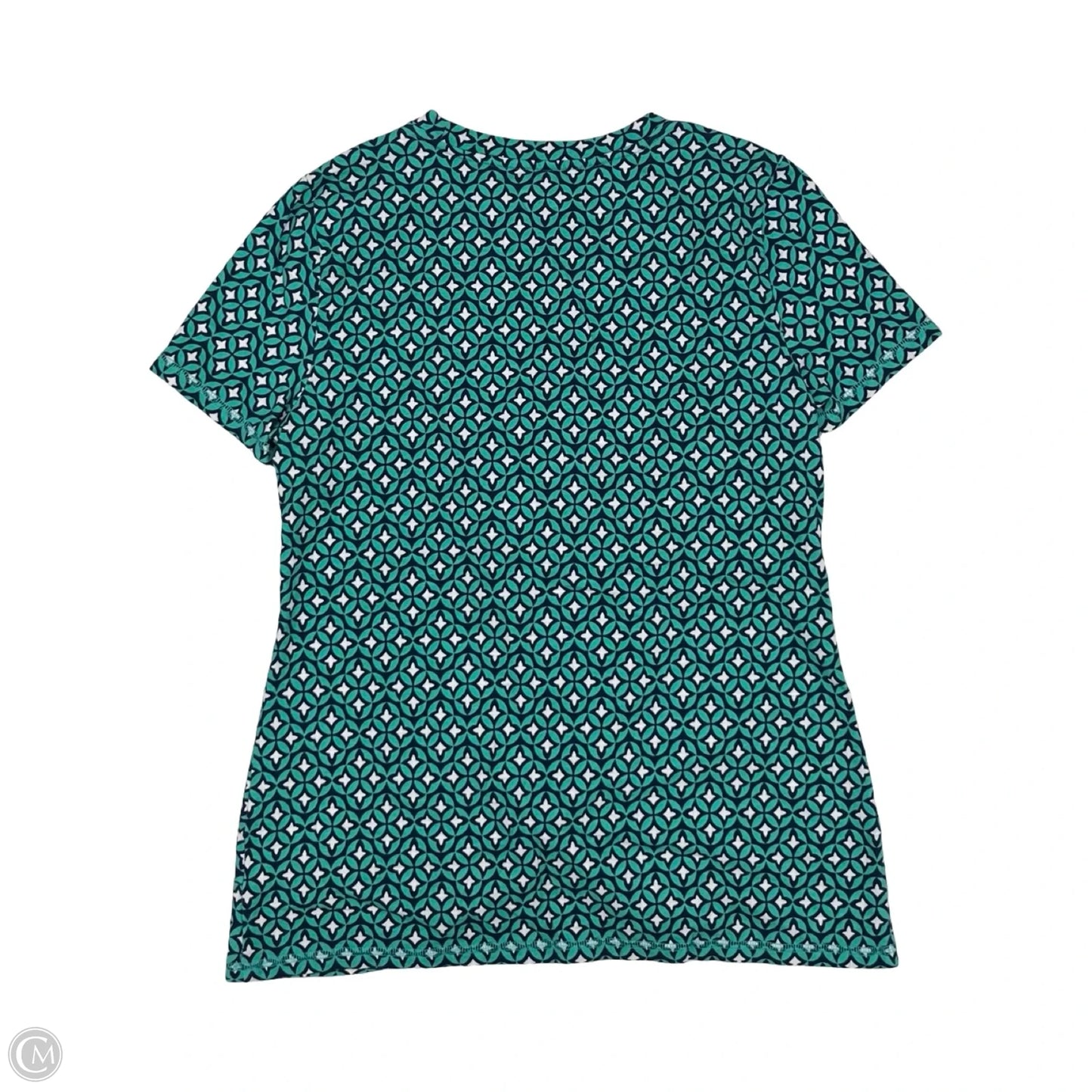 Top Short Sleeve By Talbots In Blue, Size: M