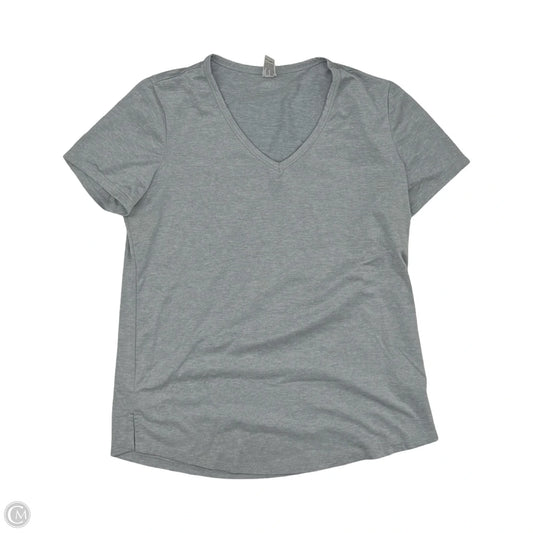 Athletic Top Short Sleeve By 90 Degrees By Reflex In Grey, Size: S