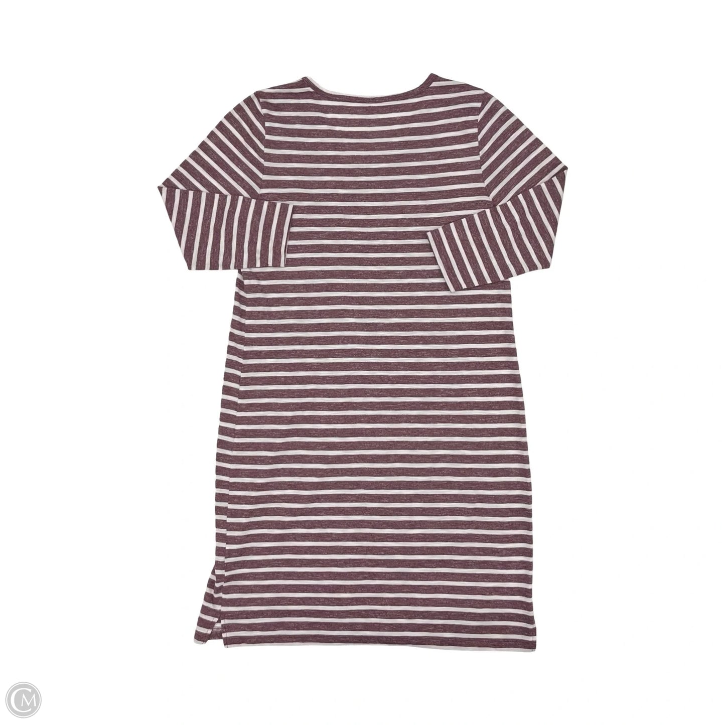 Dress Casual Midi By Sonoma In Purple & White, Size: S