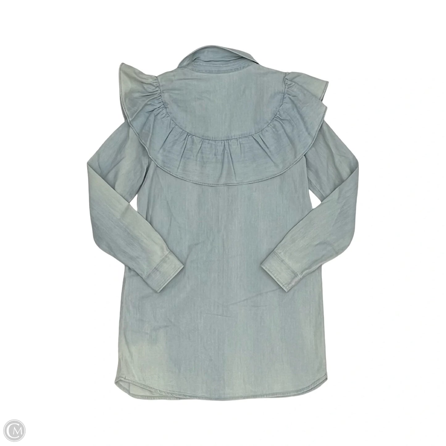 Dress Casual Short By Zara In Blue Denim, Size: S
