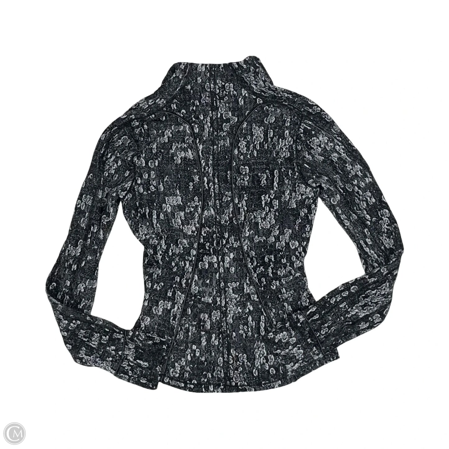 Athletic Jacket By Lululemon In Grey, Size: Xs