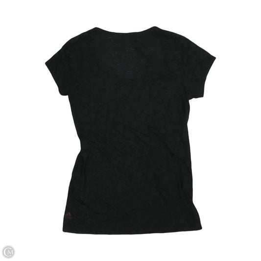 Athletic Top Short Sleeve By Adidas In Grey, Size: L