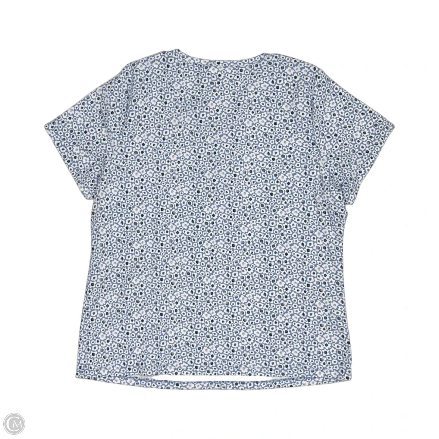 Top Short Sleeve By Karen Scott In Blue, Size: 2x
