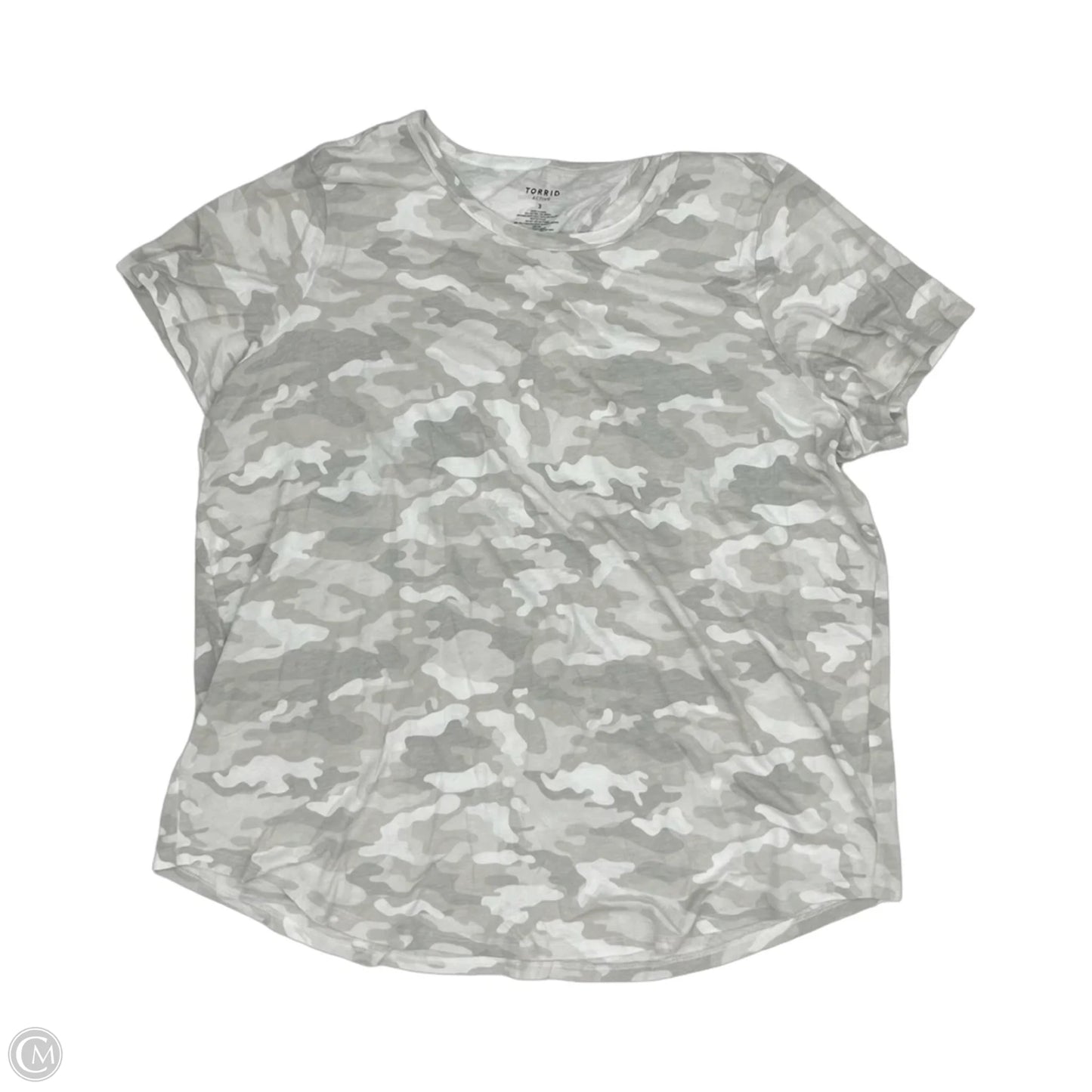 Athletic Top Short Sleeve By Torrid In Grey, Size: 3x