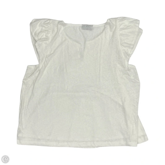 Top Short Sleeve By Lane Bryant In White, Size: 3x