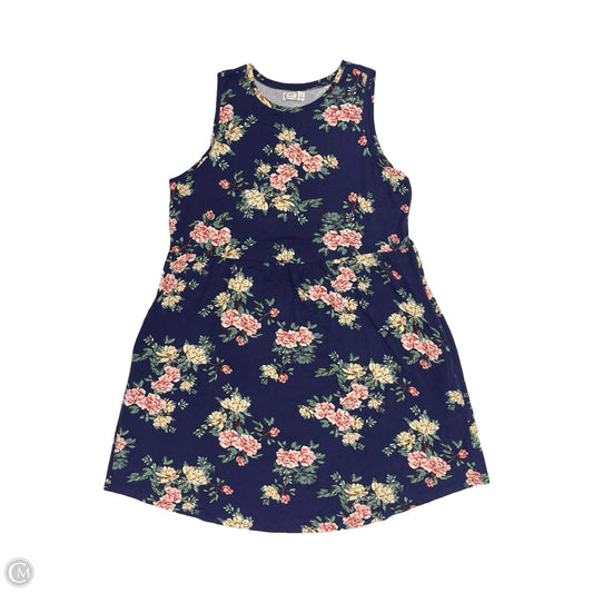 Dress Casual Midi By Maurices In Floral Print, Size: 1x