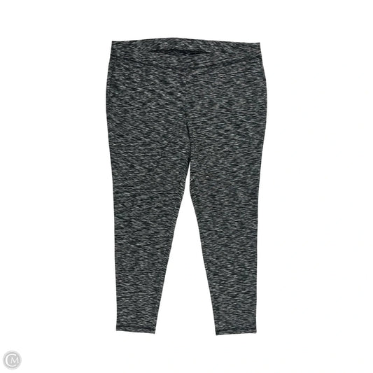 Athletic Leggings By Livi Active In Black & White, Size: 3x