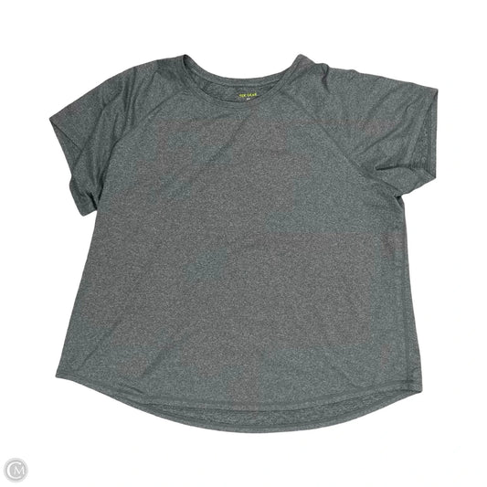 Athletic Top Short Sleeve By Tek Gear In Grey, Size: 2x