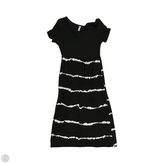 Dress Casual Maxi By Clothes Mentor In Black & White, Size: M