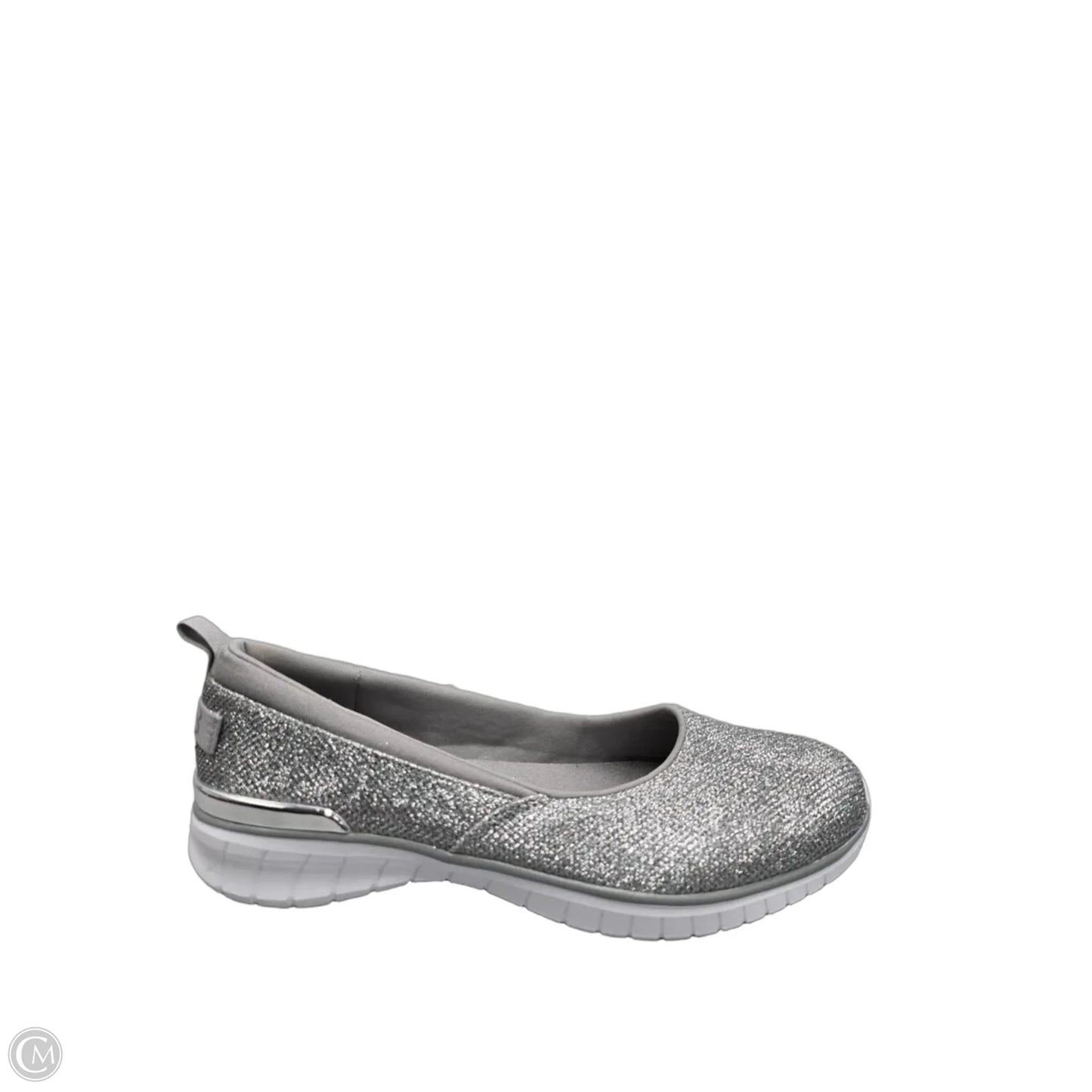 Shoes Flats By Skechers In Silver, Size: 9