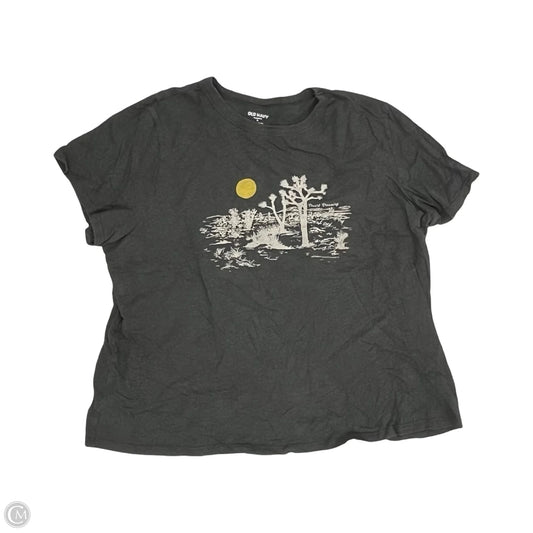 Top Short Sleeve By Old Navy In Grey, Size: Xl