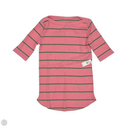 Top Short Sleeve By Talbots In Green & Pink, Size: Sp