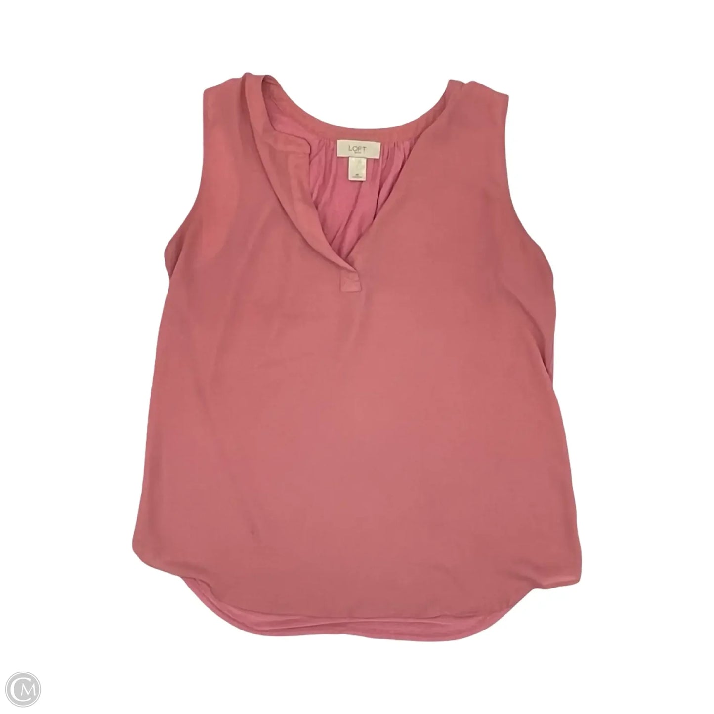 Blouse Sleeveless By Loft In Pink, Size: M