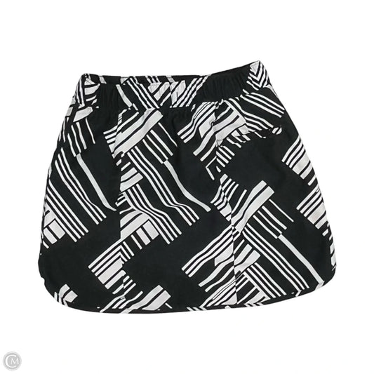 Athletic Skort By Slazenger In Black & White, Size: Xs