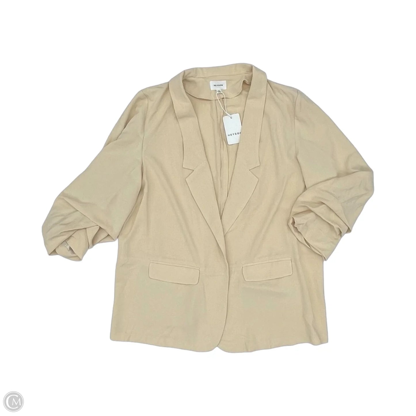 Blazer By Heyson In Tan, Size: 1x