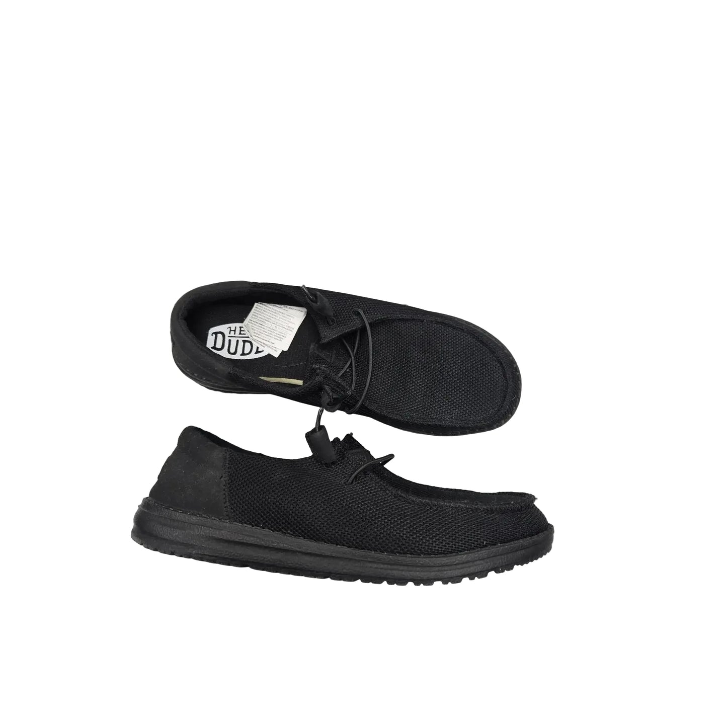 Shoes Flats By Hey Dude In Black, Size: 10