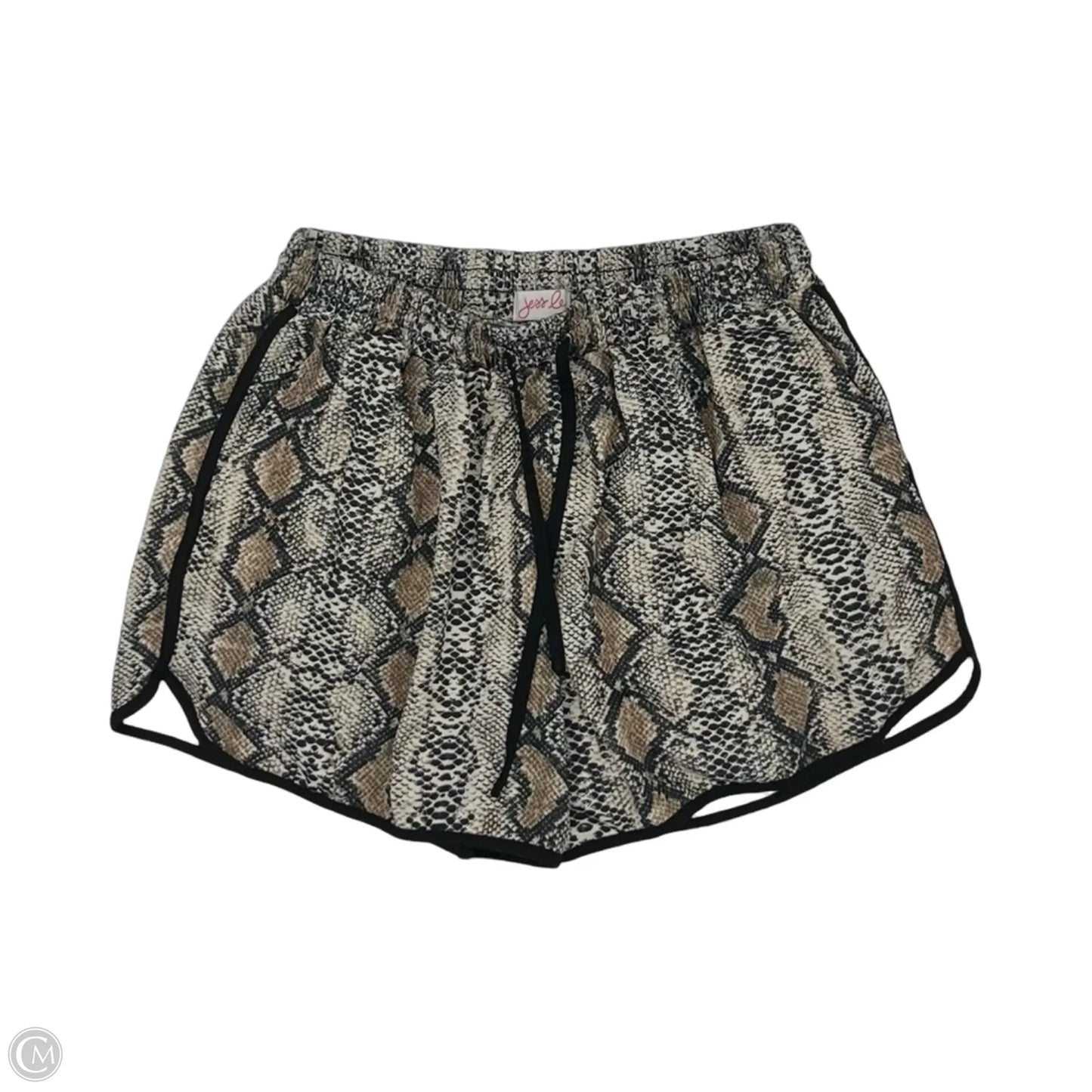 Shorts By Jess Lea In Snakeskin Print, Size: Xl