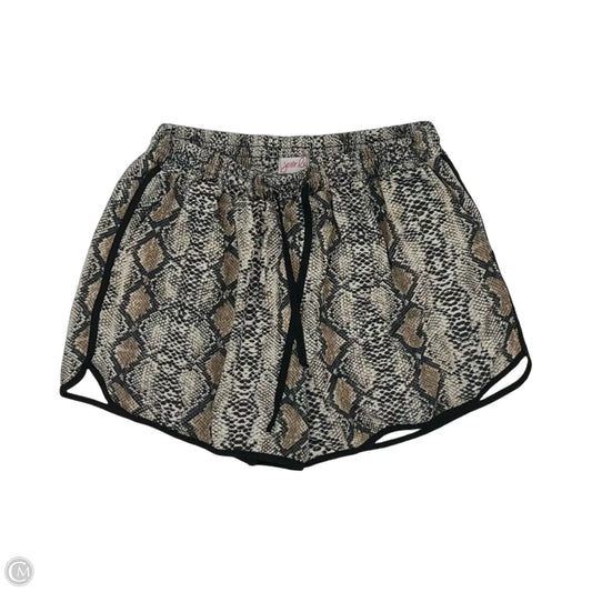 Shorts By Jess Lea In Snakeskin Print, Size: Xl