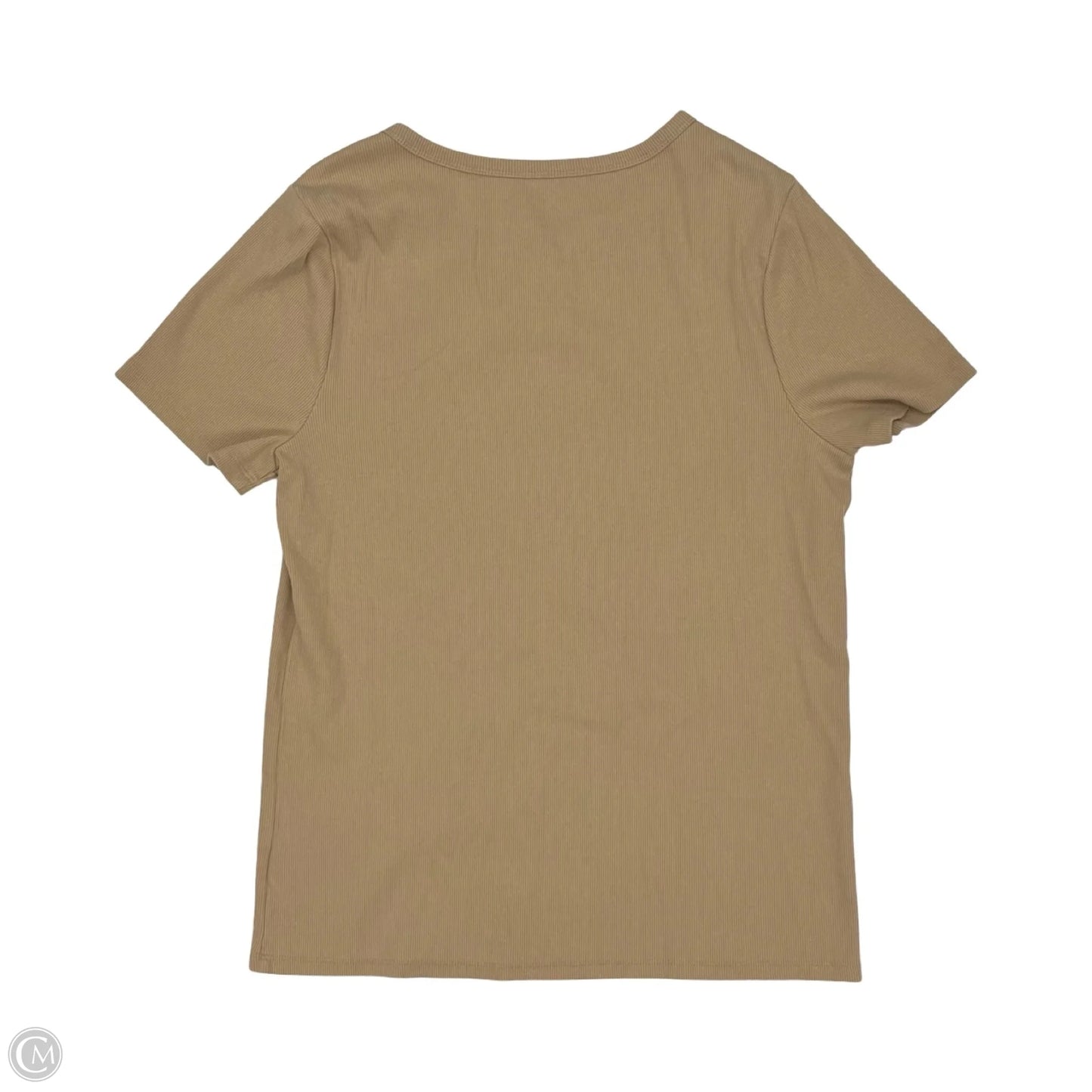 Top Short Sleeve By Time And Tru In Brown, Size: Xl