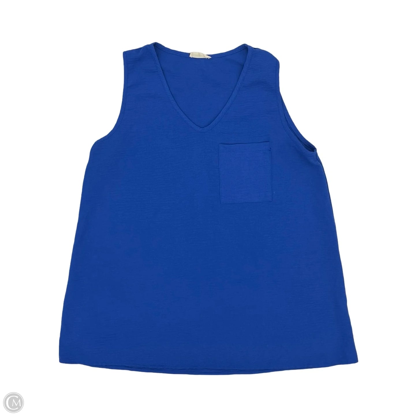 Blouse Sleeveless By Cotton Bleu In Blue, Size: M