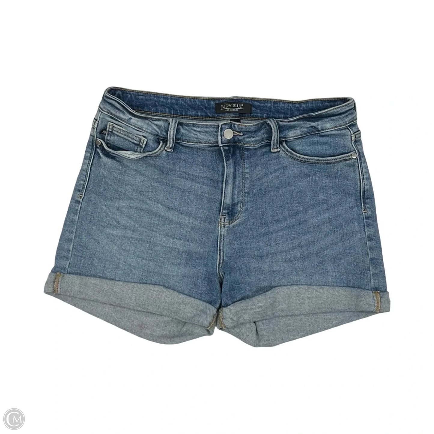 Shorts By Judy Blue In Blue Denim, Size: Xl