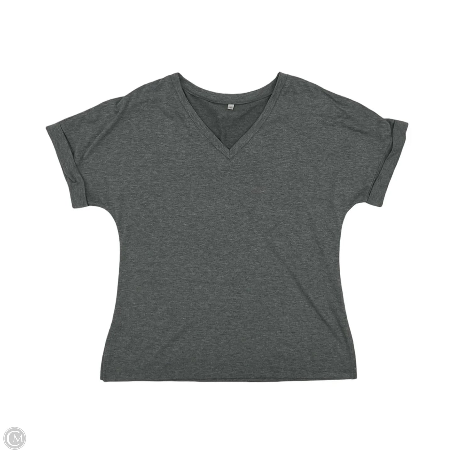 Top Short Sleeve Basic By Cmf In Grey, Size: M