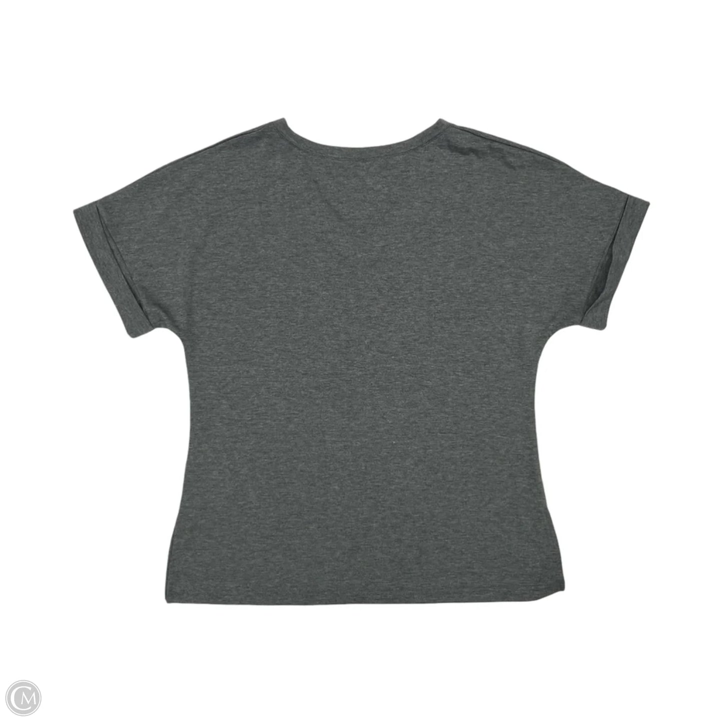 Top Short Sleeve Basic By Cmf In Grey, Size: M
