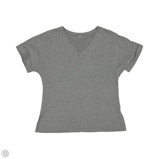 Top Short Sleeve Basic By Cmf In Grey, Size: M