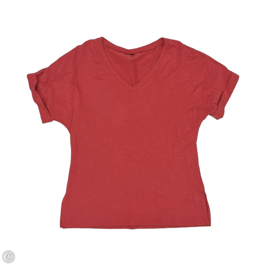 Top Short Sleeve Basic By Cmf In Pink, Size: M