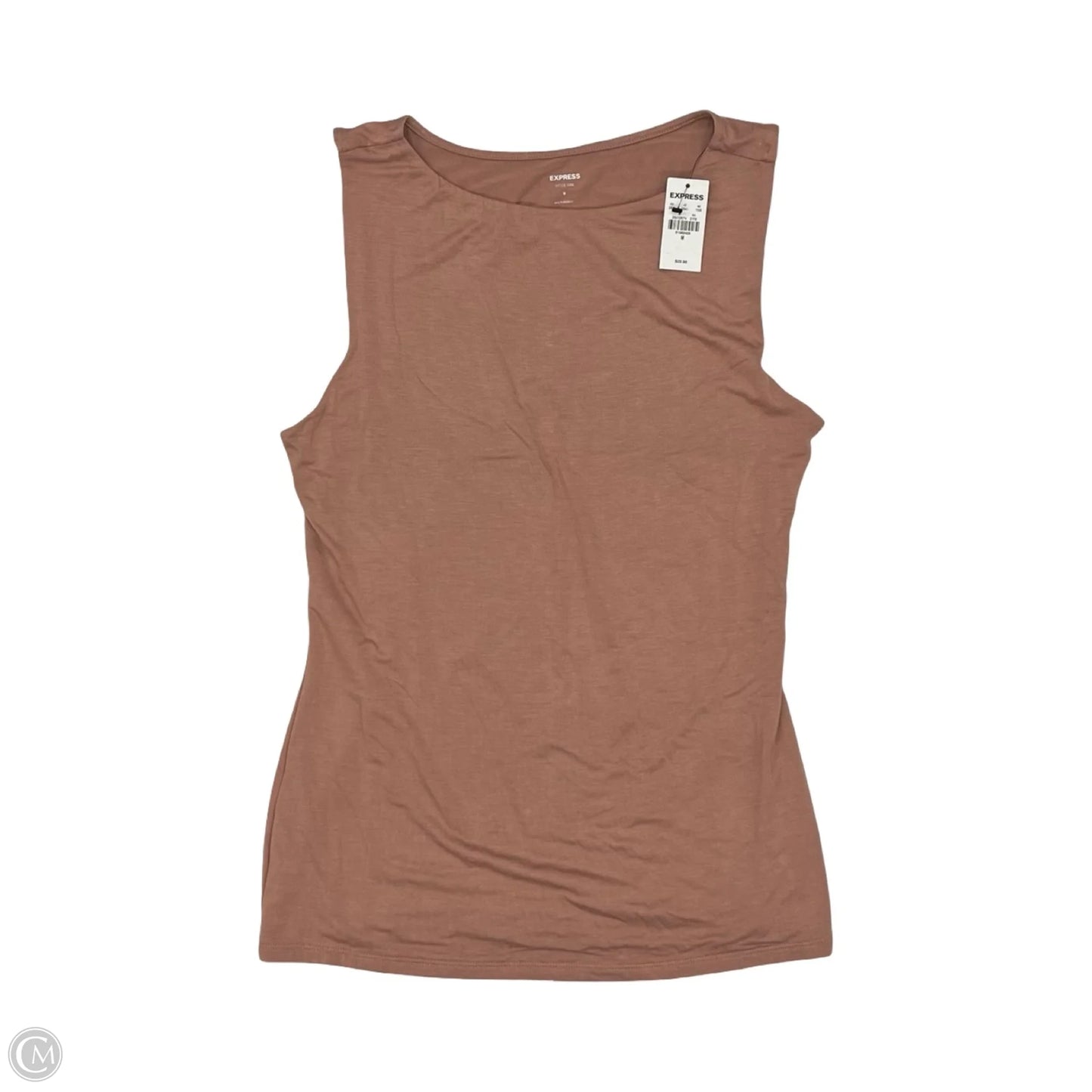 Blouse Sleeveless By Express In Tan, Size: M