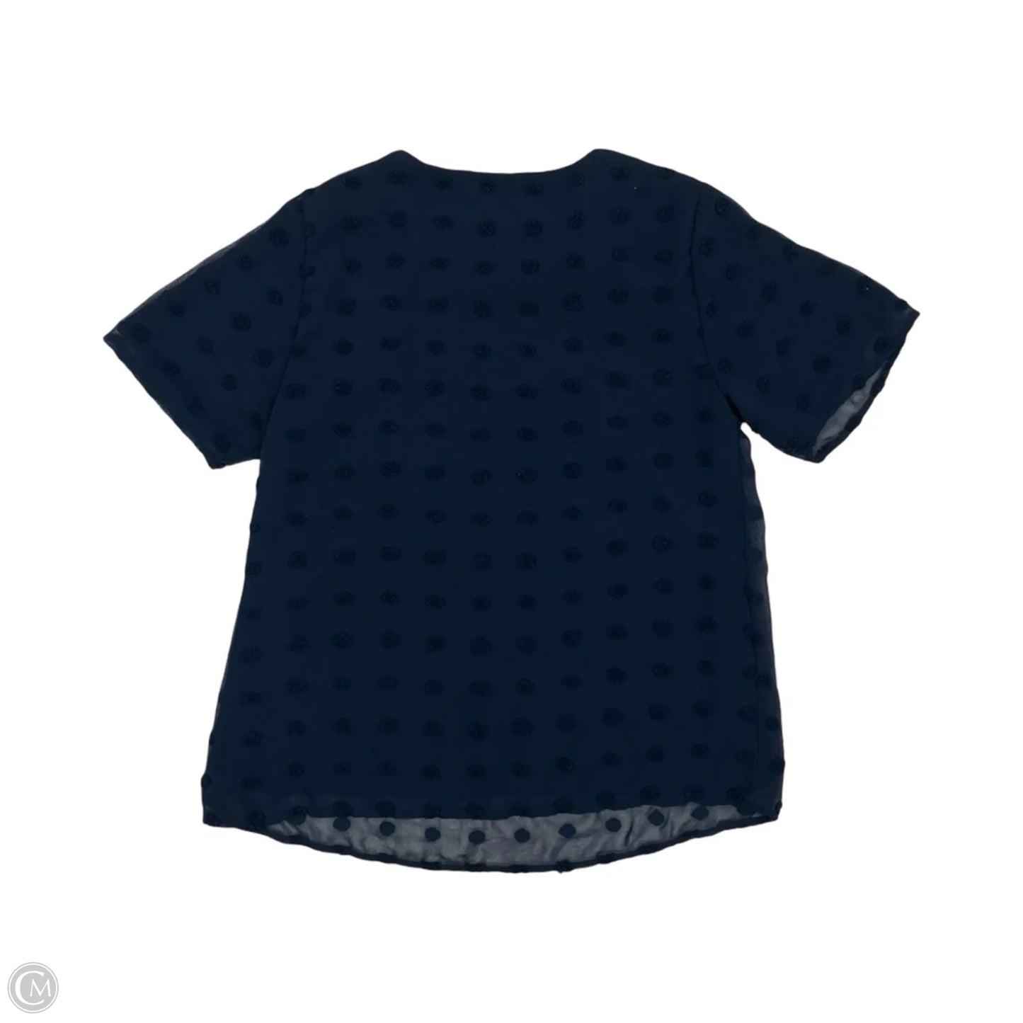 Blouse Short Sleeve By Blooming Jelly In Navy, Size: L